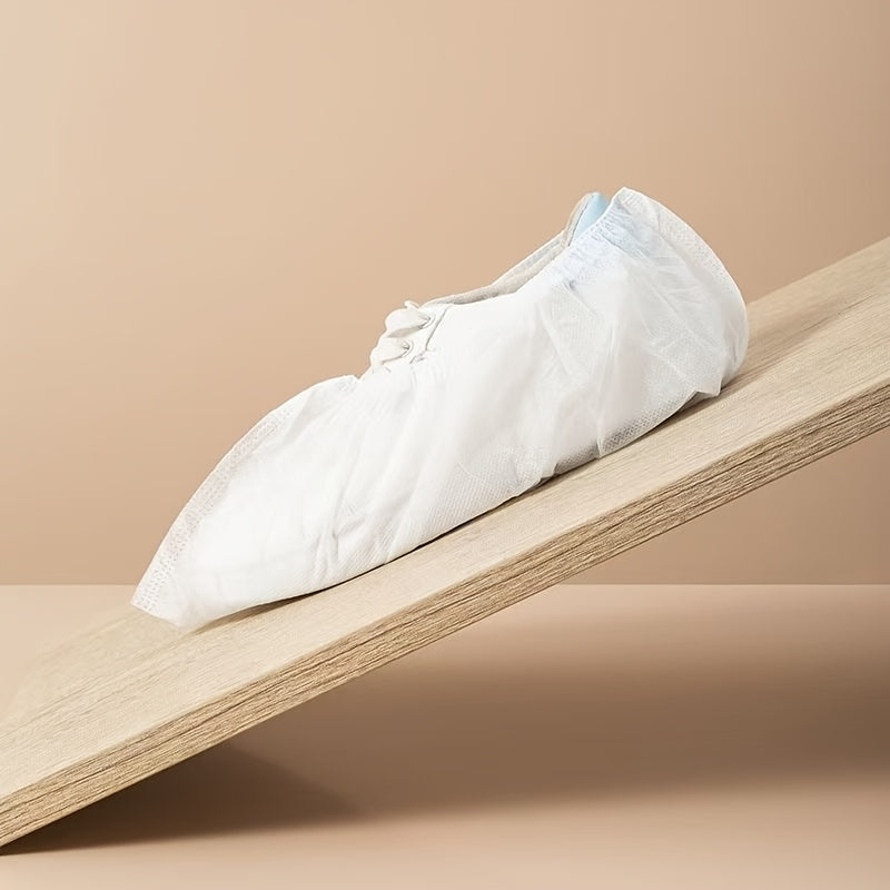 100pcs Non-woven Shoe Covers, Universal Size, Not Easy To Break, Reusable. For Guest Visits, Clean Rooms, Clean And Convenient