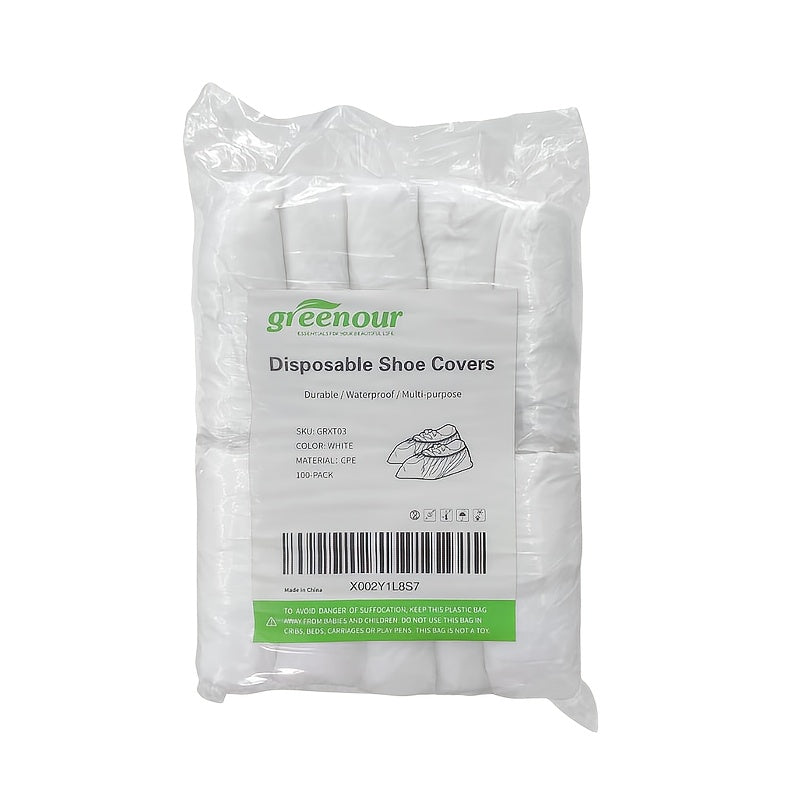 100pcs Non-woven Shoe Covers, Universal Size, Not Easy To Break, Reusable. For Guest Visits, Clean Rooms, Clean And Convenient