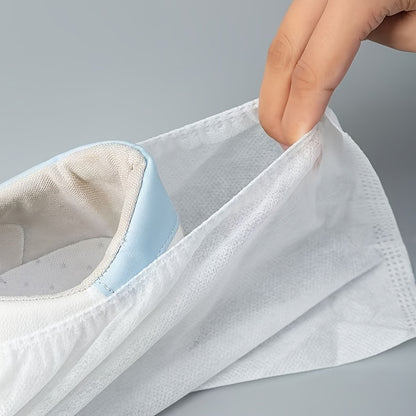 100pcs Non-woven Shoe Covers, Universal Size, Not Easy To Break, Reusable. For Guest Visits, Clean Rooms, Clean And Convenient